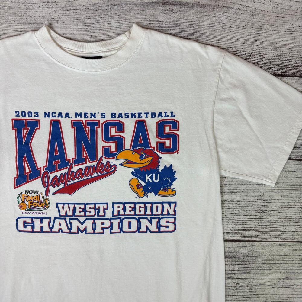 Vintage 2003 University of Kansas Jayhawks College Basketball T-shirt